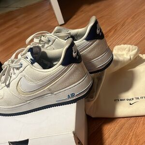 Nike Air Force 1 PRM Canvas White Void EVO Moment #37 DB3541-100 Men